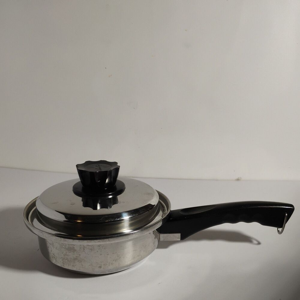 Lustre Craft Multicore 5 PLY Stainless Steel 9"-1.5 qt. Skillet Saucepan W/ Lid